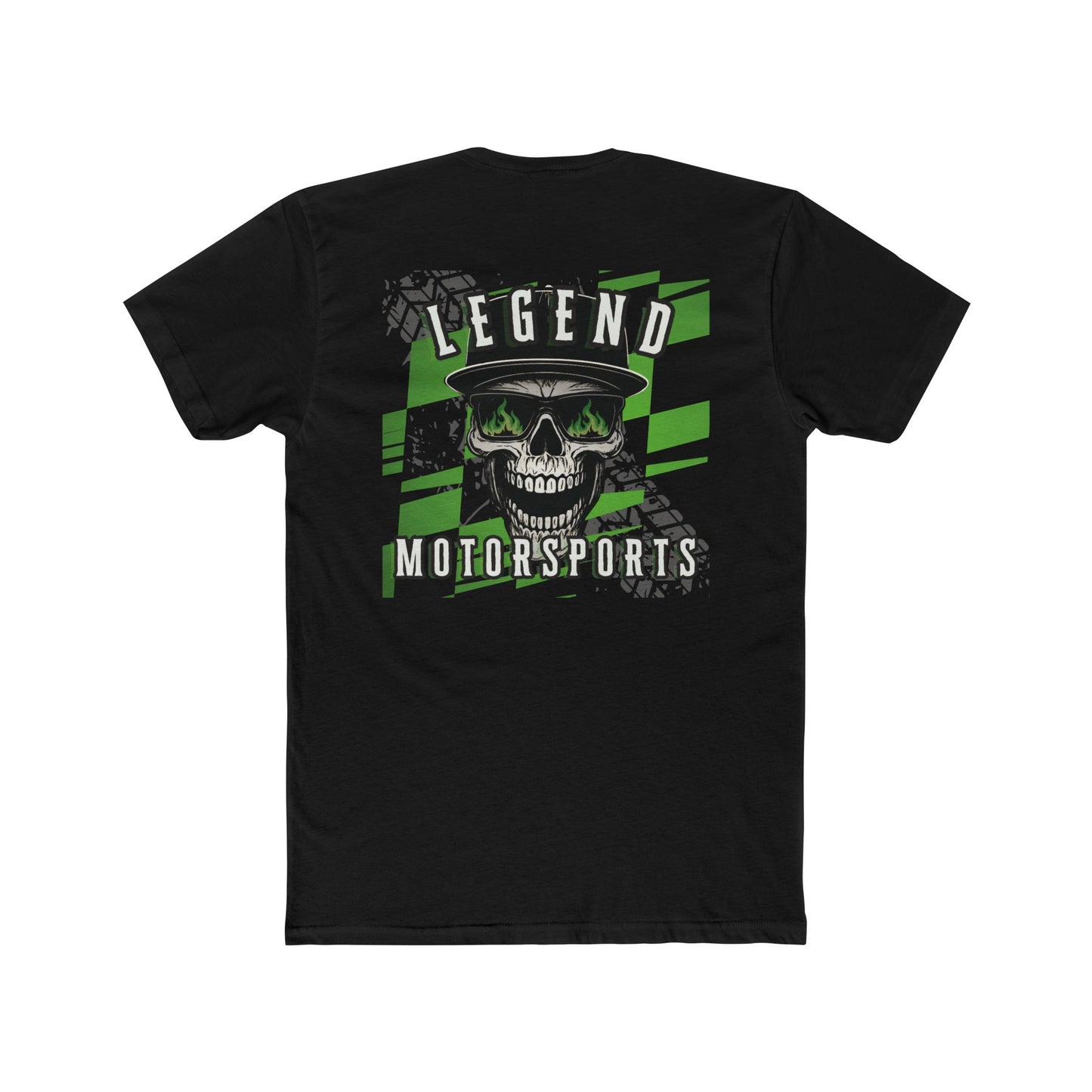 Green Skull Legend Motorsports Crew Tee (Unisex)