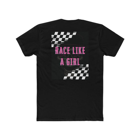 Race Like A Girl Legend Motorsports Crew Tee (Unisex)