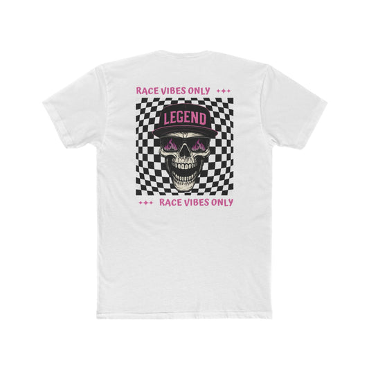 Pink Race Vibes Only Legend Motorsports Crew Tee (Unisex)