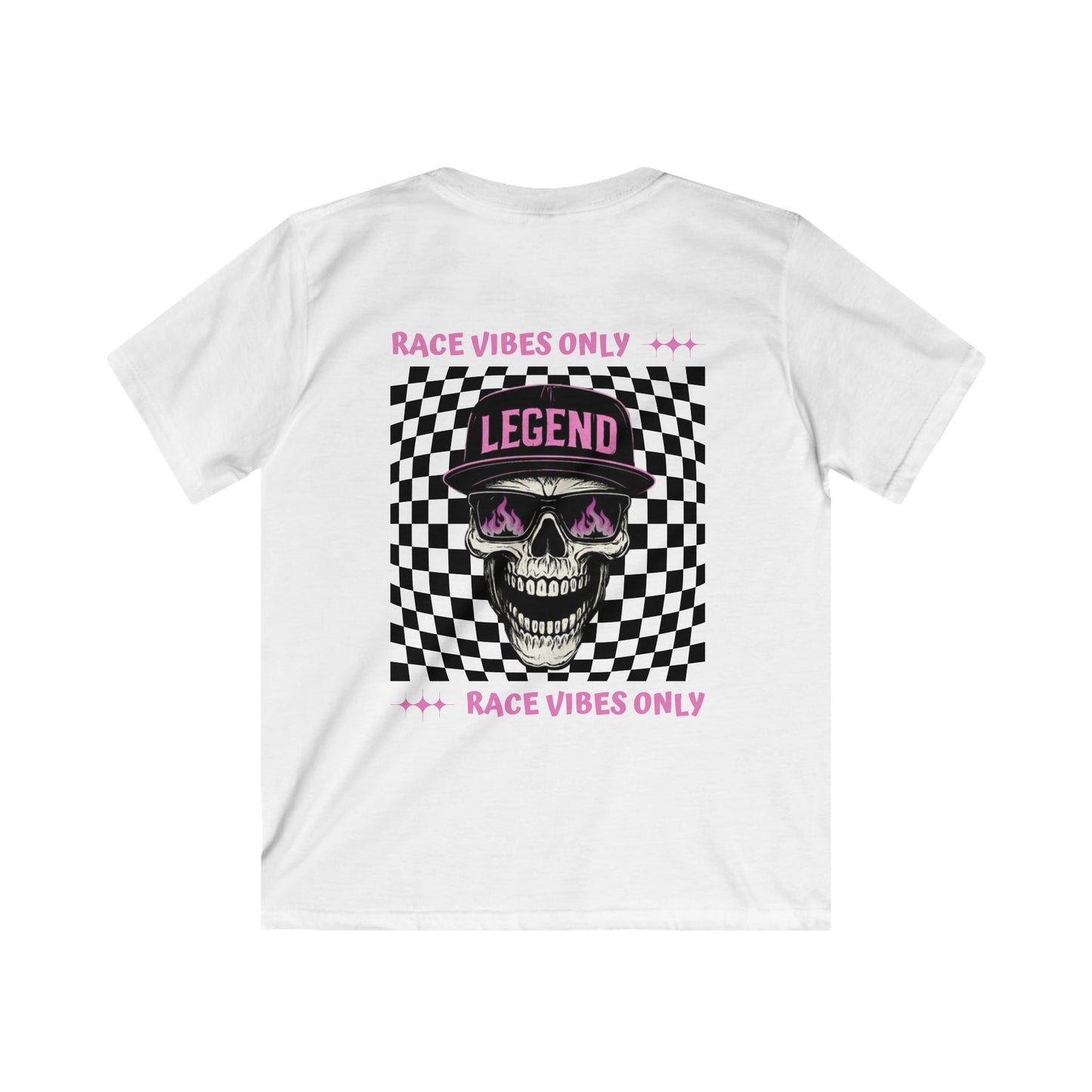 Pink Race Vibes Only Lil’ Legend Motorsports Softstyle Tee
