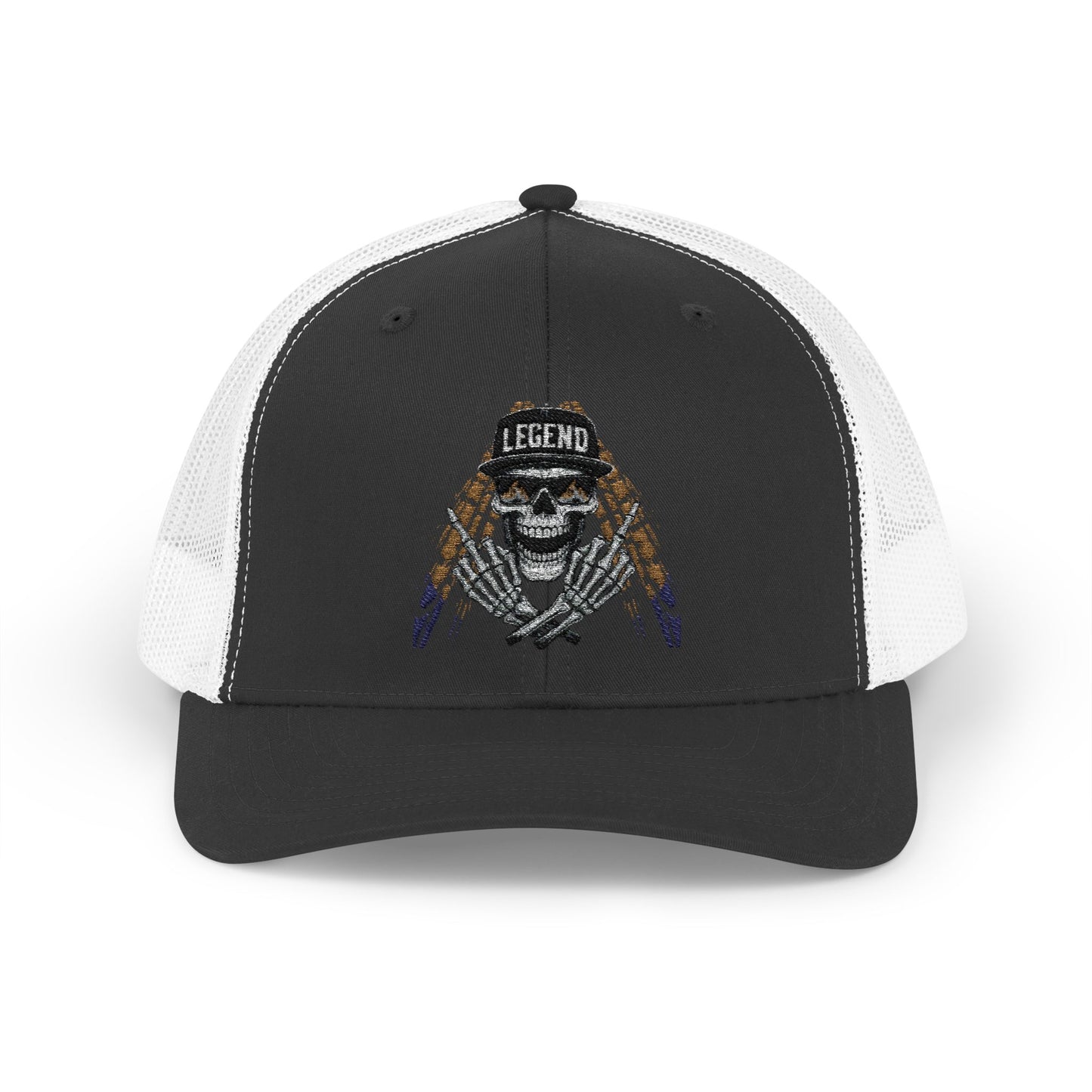 Skull Snapback Trucker Cap