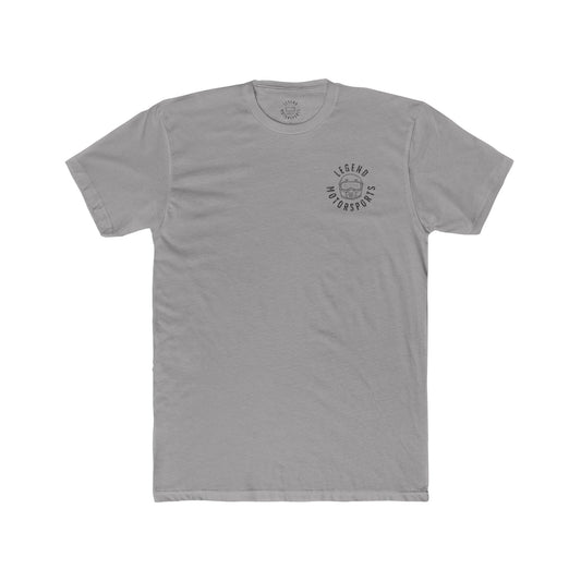 Middle Finger Skull Legend Motorsports Crew Tee (Unisex)