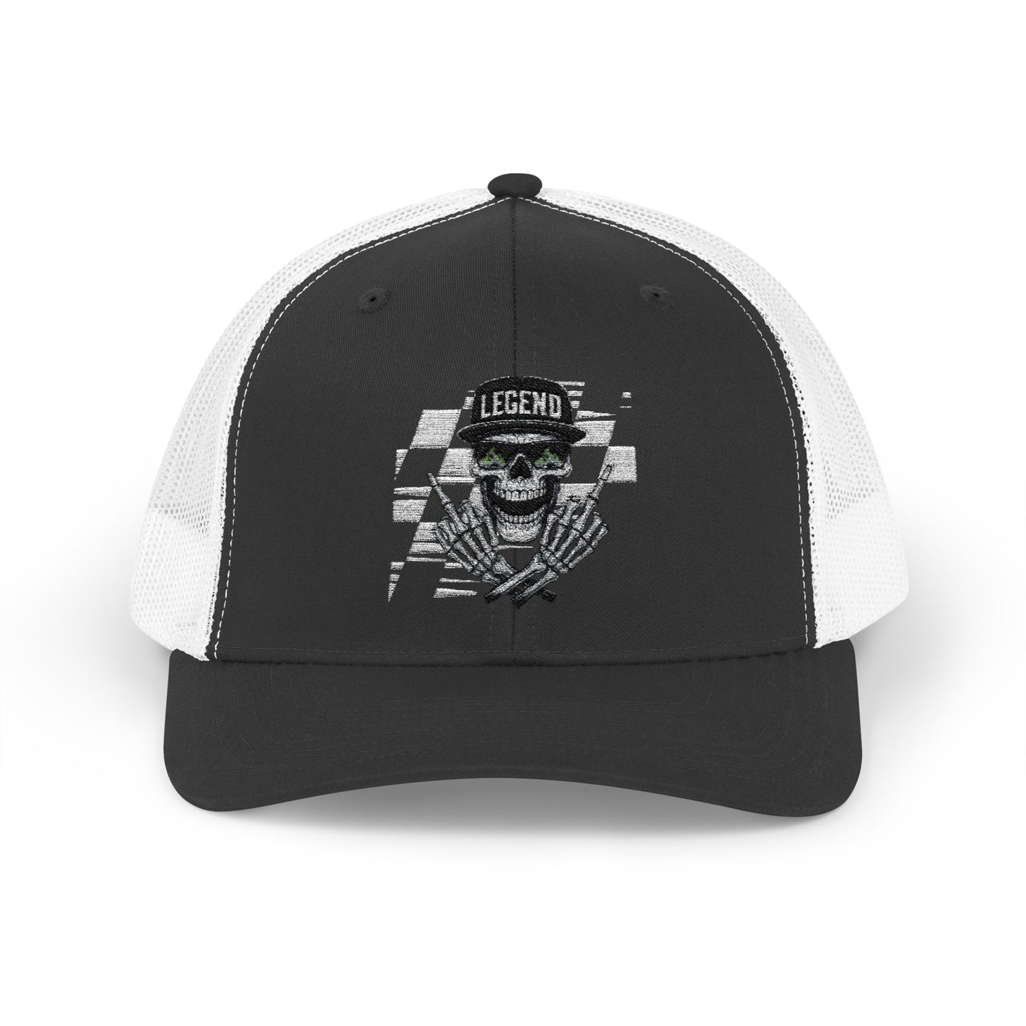 Skull Snapback Trucker Cap