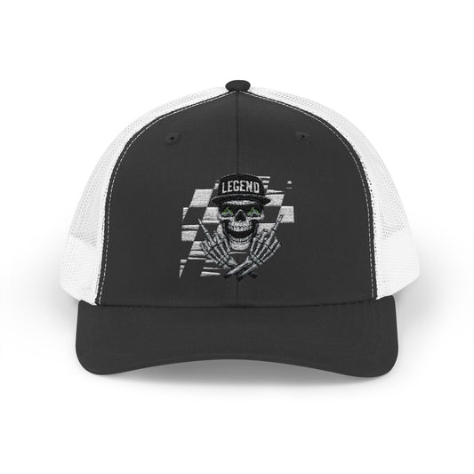 Skull Snapback Trucker Cap
