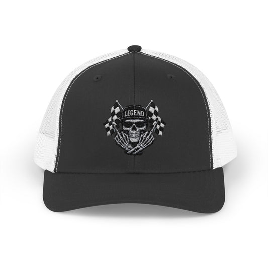 Skull Snapback Trucker Cap