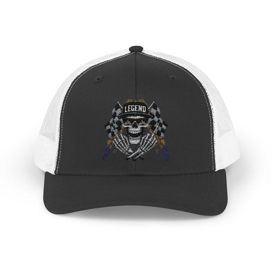 Skull Snapback Trucker Cap