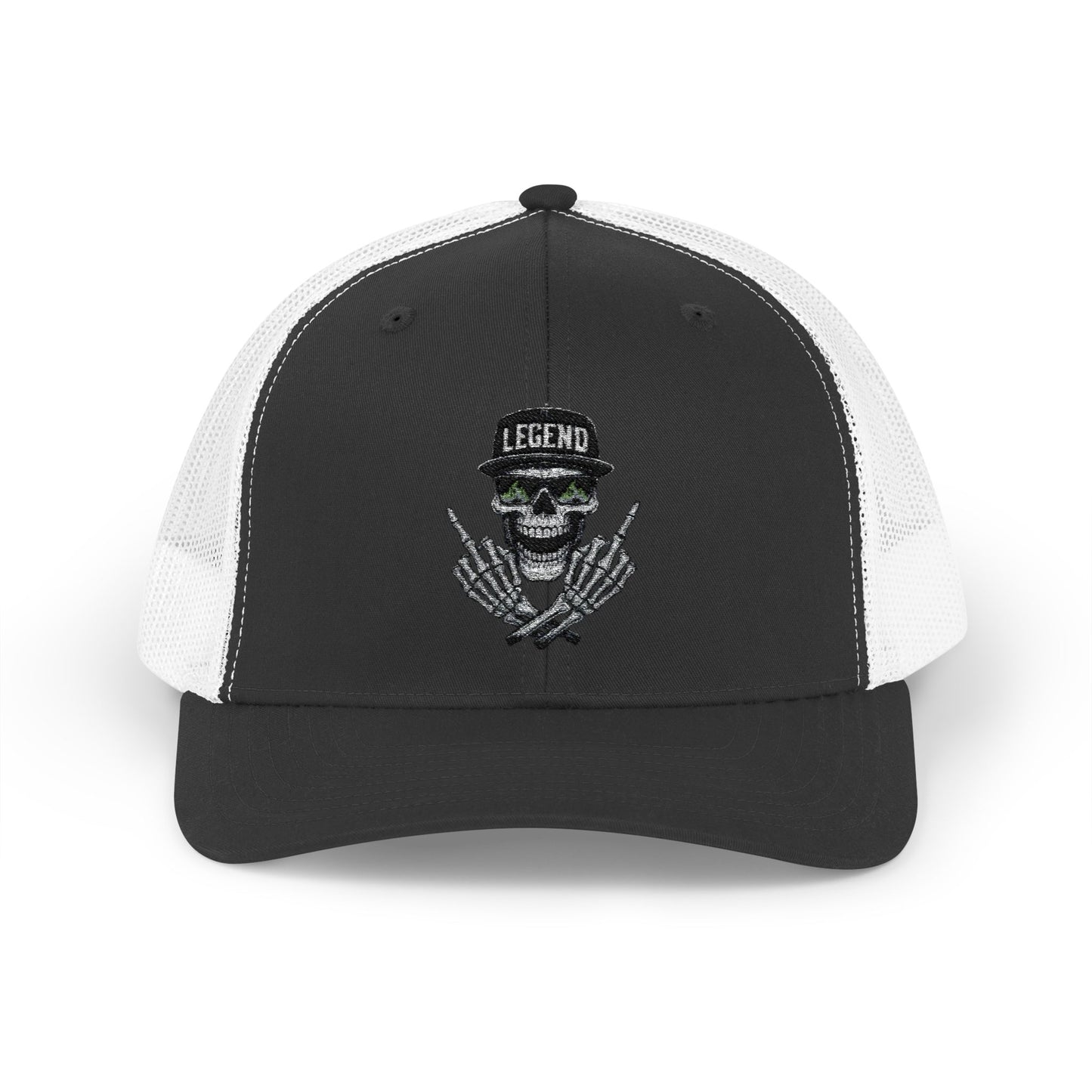 Skull Snapback Trucker Cap