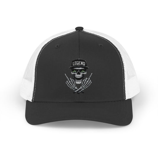 Skull Snapback Trucker Cap