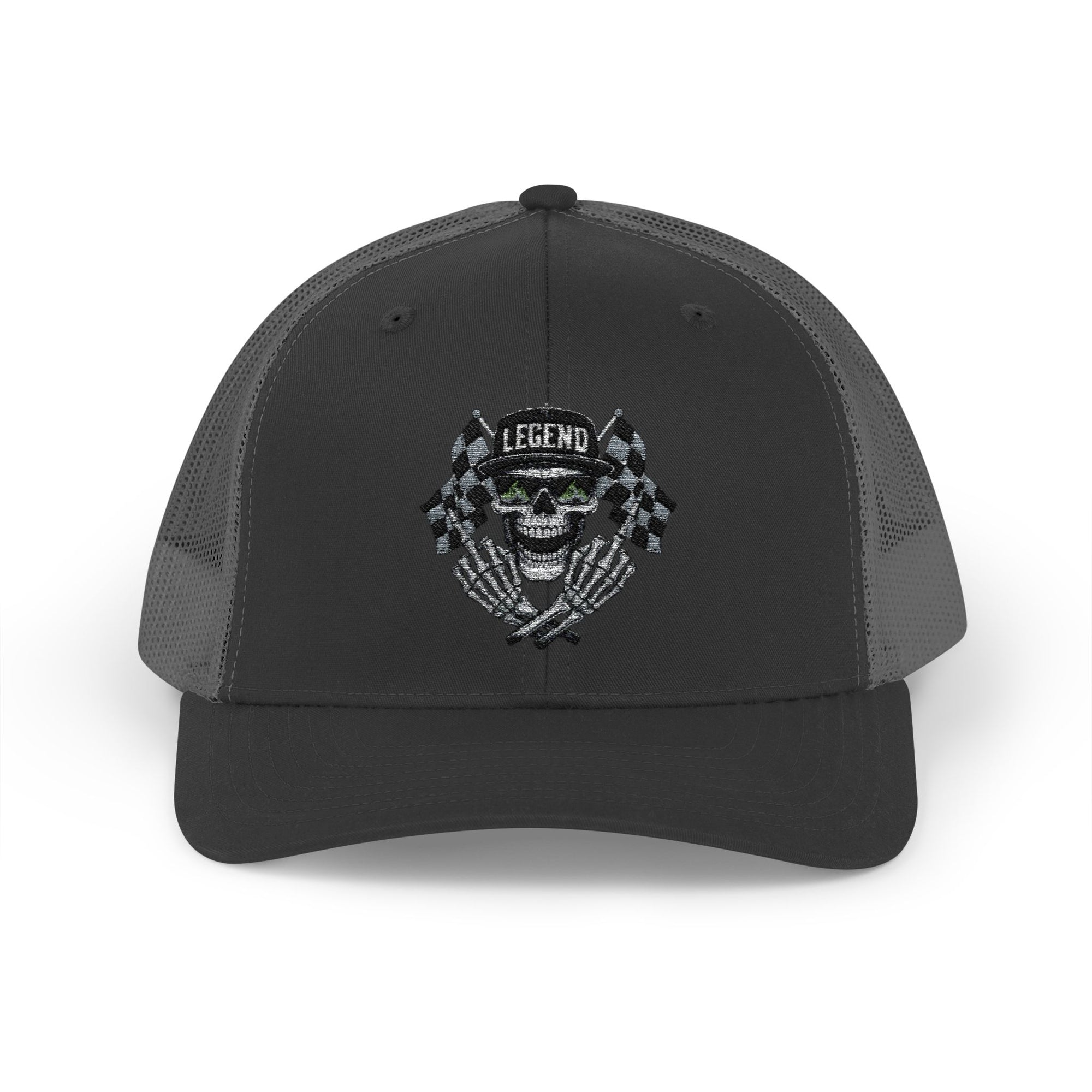 Skull Snapback Trucker Cap