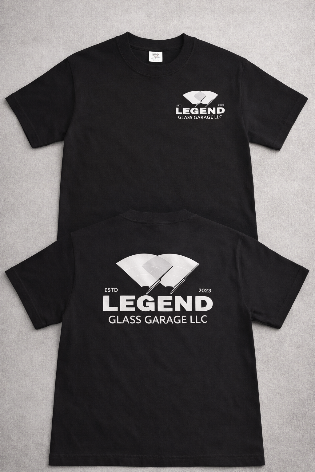 Old Legend Glass Garage Logo T-Shirt