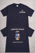 “Legends Never Die” American Flag Skull Youth T-Shirt